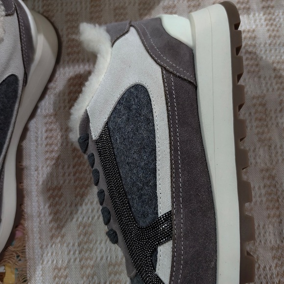 Brunello Cucinelli Fleece-Lined Casual Sneakers - Picture 5 of 8